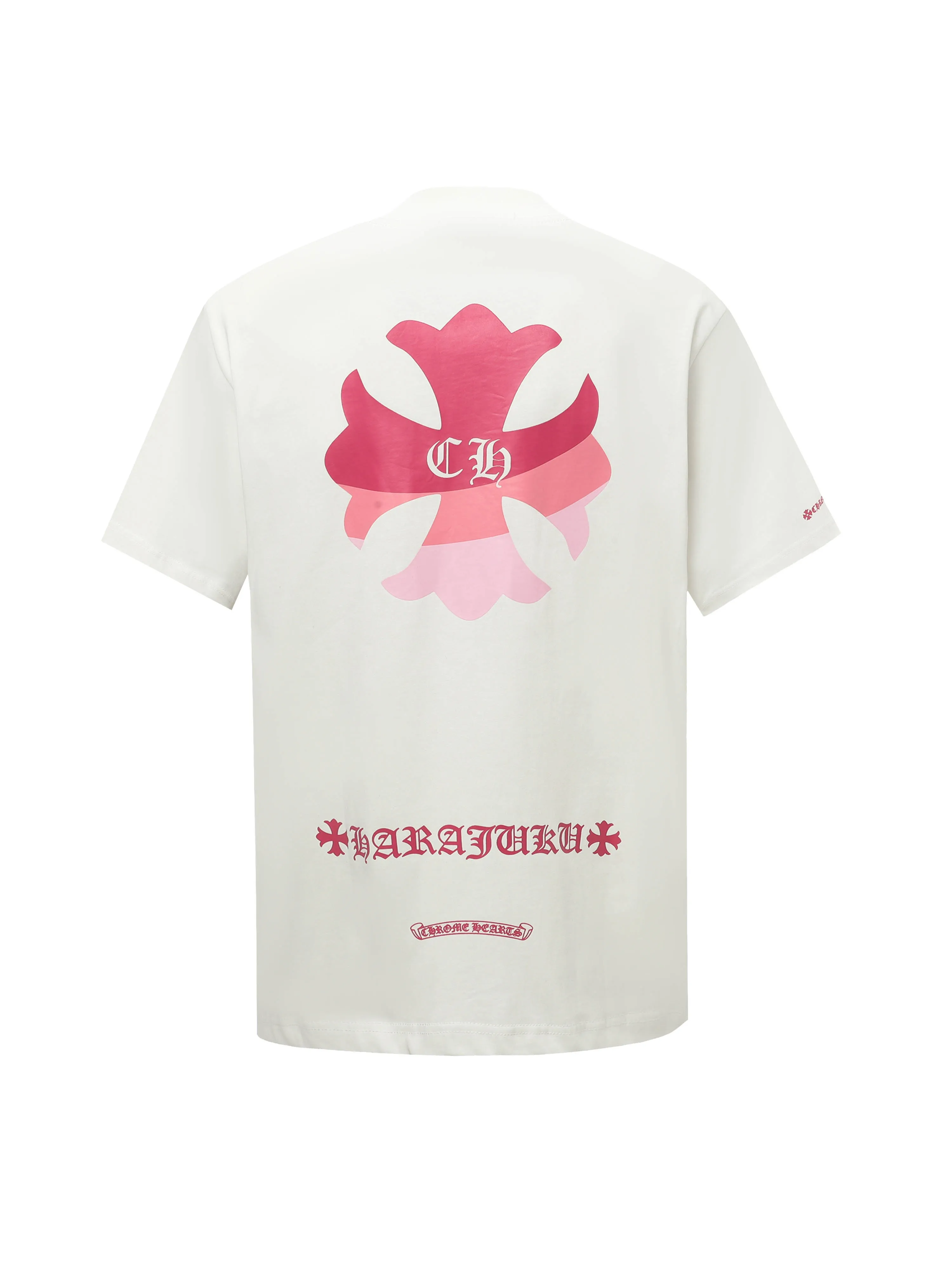 🅿️180 Chrome hearte/Chrome heart ch 25ss early spring Sanskrit horseshoe print short-sleeved T-shirt. A must-have item for daily commuting for men and women in light luxury. The correct version is welcome to compare. Detailed features: ·280 grams of 100% cotton double yarn jersey fabric. ·Special thickened 32 pieces of double-strand 1x1 thread in the same vat. ·Double-needle cross-stitch technology. ·Original main mark washed hangtag. Color: black white. Size: XS-L